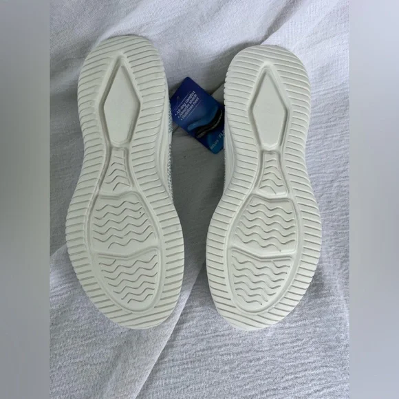 Belos White Rhinestone Slip-On Sneakers Size 8.5 - Picture 11 of 13